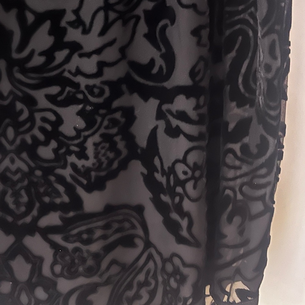 Tory Burch Black Velvet Burnout Tunic - Picture 4 of 11